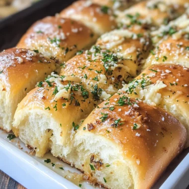 Hawaiian Roll Parmesan Garlic Bread