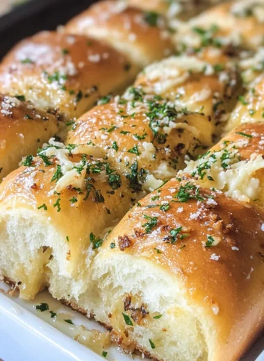 Hawaiian Roll Parmesan Garlic Bread