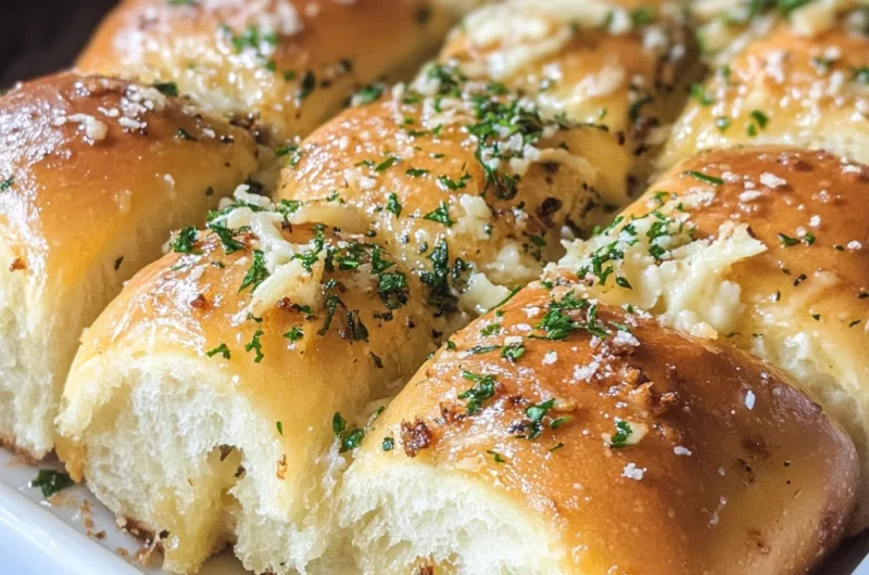 Hawaiian Roll Parmesan Garlic Bread