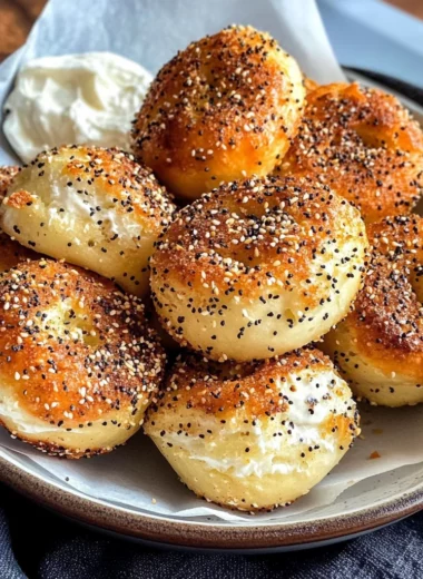 High Protein Bagel Bites- Two Ways