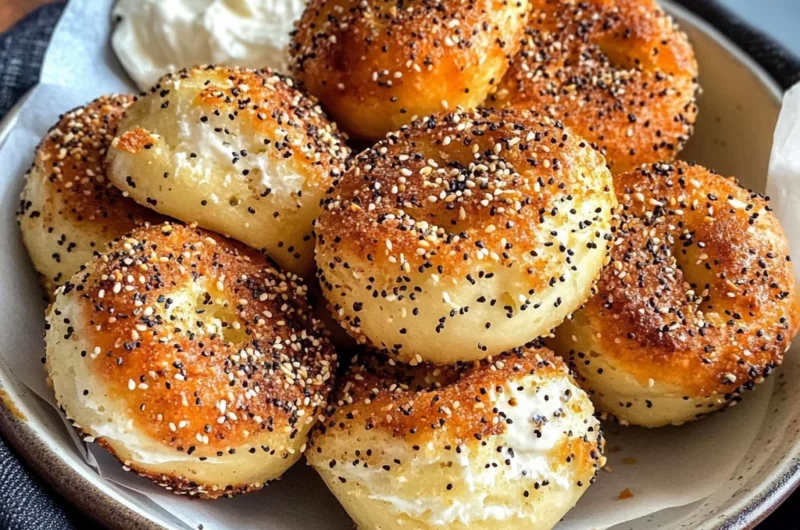 High Protein Bagel Bites- Two Ways