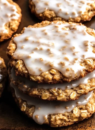 Iced Oatmeal Cookies Recipe