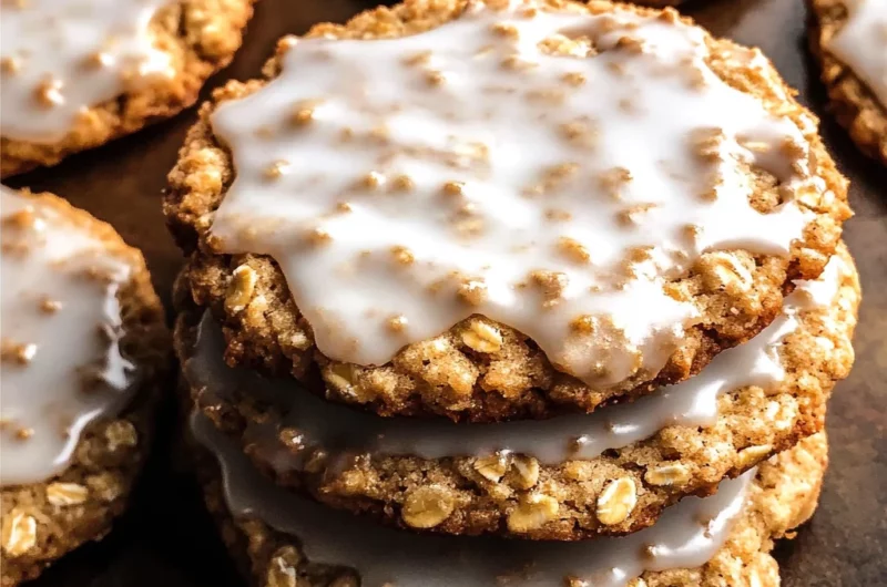 Iced Oatmeal Cookies Recipe
