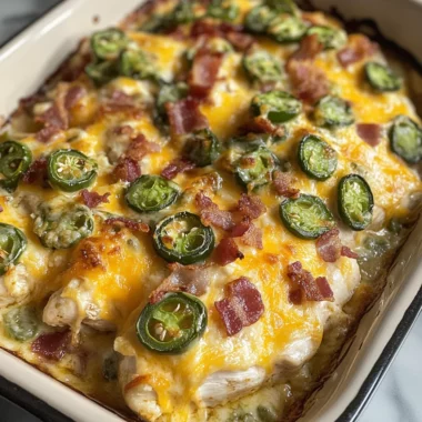 Jalapeño Chicken Popper Bake
