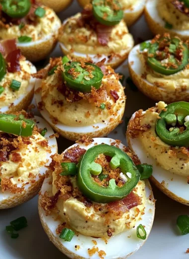 Jalapeño Popper Deviled Eggs - A Spicy Keto Recipe