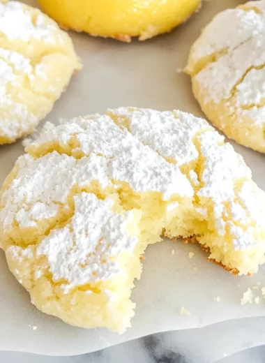 Lemon Crinkle Cookies
