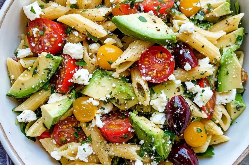 Lemon Herb Mediterranean Pasta Salad