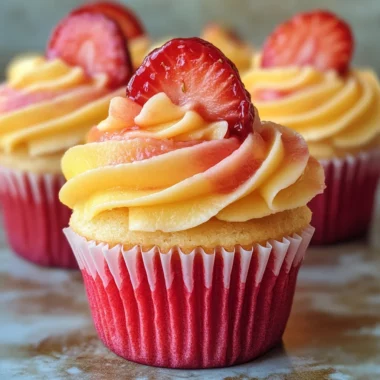 Mango Strawberry Sunset Cupcakes: A Delightful Recipe!