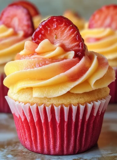 Mango Strawberry Sunset Cupcakes: A Delightful Recipe!