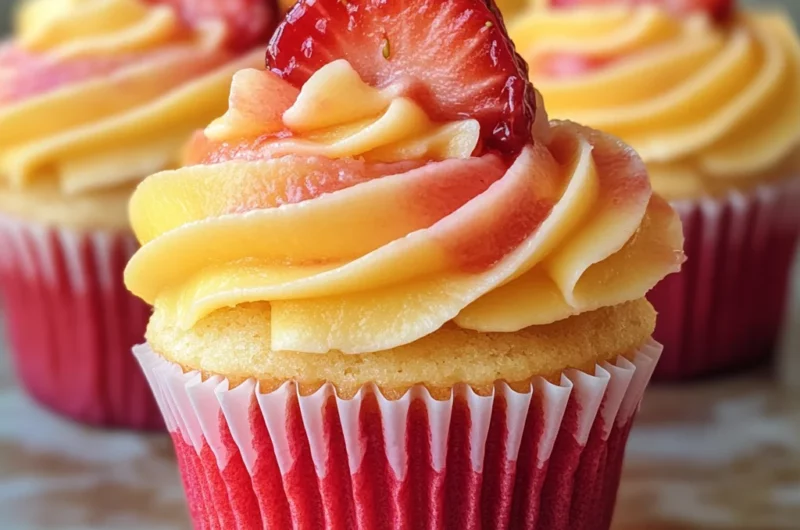 Mango Strawberry Sunset Cupcakes: A Delightful Recipe!