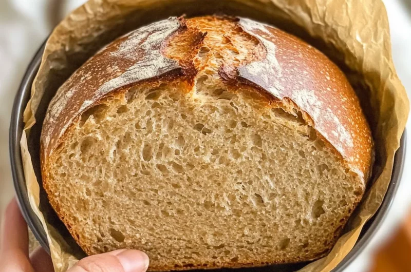 No-Knead Whole Wheat Bread