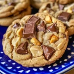 Peanut Butter Snickers Cookies