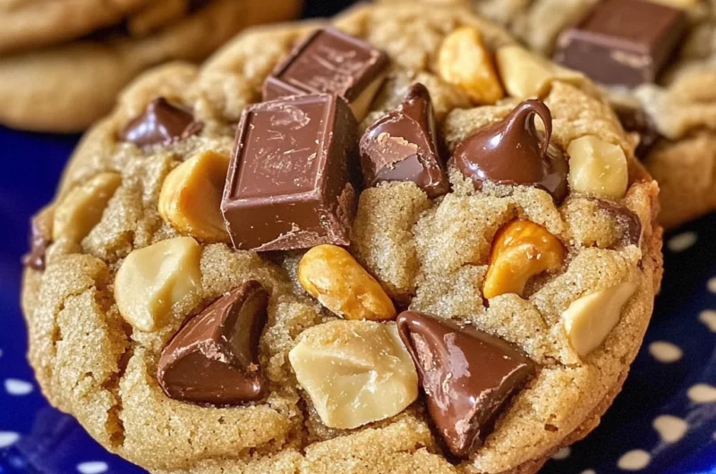 Peanut Butter Snickers Cookies