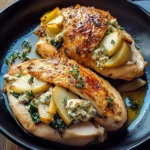 Pear and Gorgonzola Stuffed Chicken