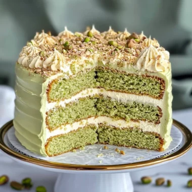 Pistachio Dacquoise Cake