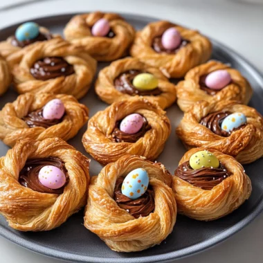 Puff Pastry Easter Nests