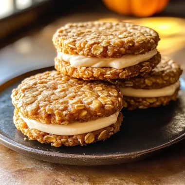 Pumpkin Oatmeal Cream Pies