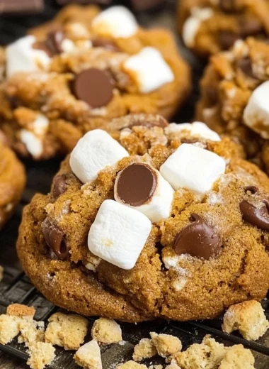 Pumpkin S'mores Cookies