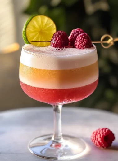 Raspberry Passionfruit Tequila Sour