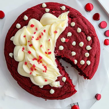 Red Velvet Cookie Cake