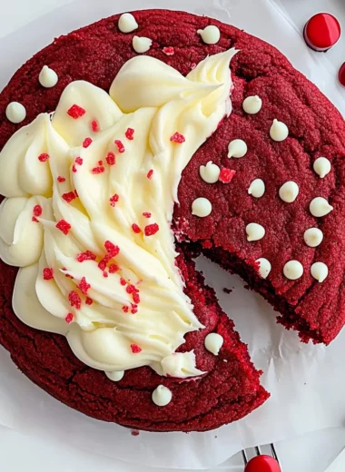 Red Velvet Cookie Cake