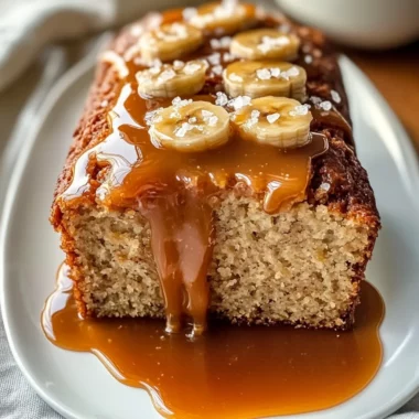 Salted Caramel Banana Bread
