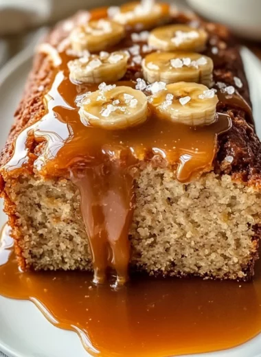 Salted Caramel Banana Bread
