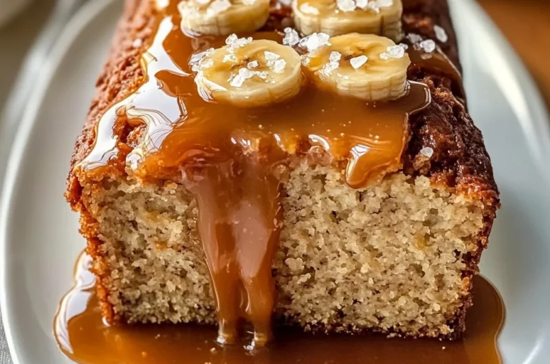 Salted Caramel Banana Bread