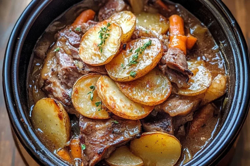 Slow Cooker Lamb Hotpot