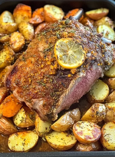 Slow Roast Greek Lemon Lamb With Potatoes