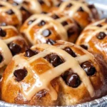 Spiced Chocolate Chip Hot Cross Buns