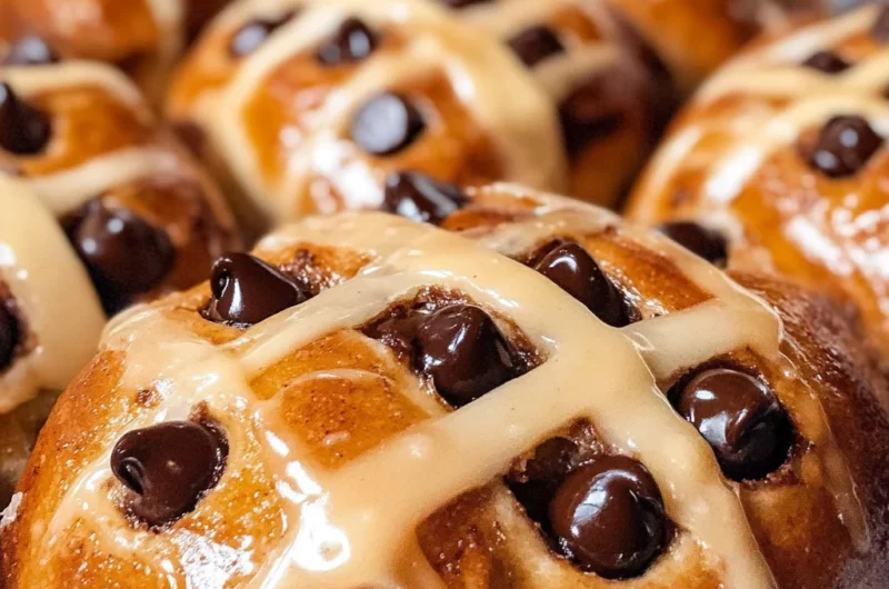 Spiced Chocolate Chip Hot Cross Buns