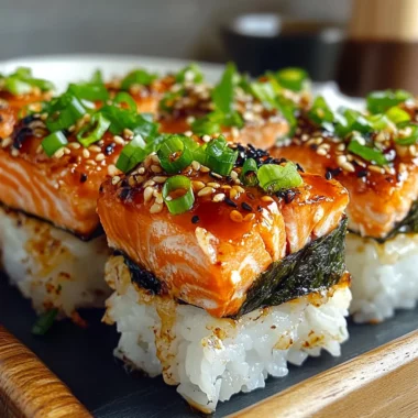 Spicy Salmon Sushi Bake Recipe