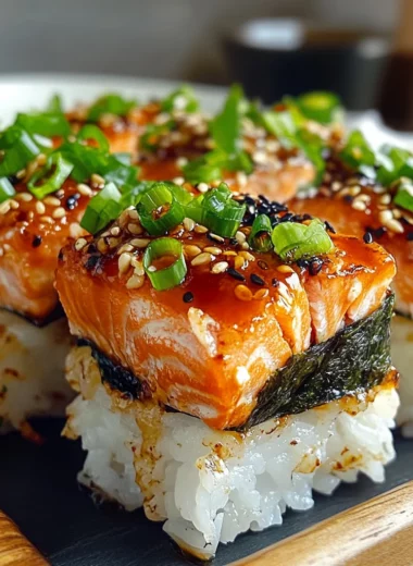 Spicy Salmon Sushi Bake Recipe