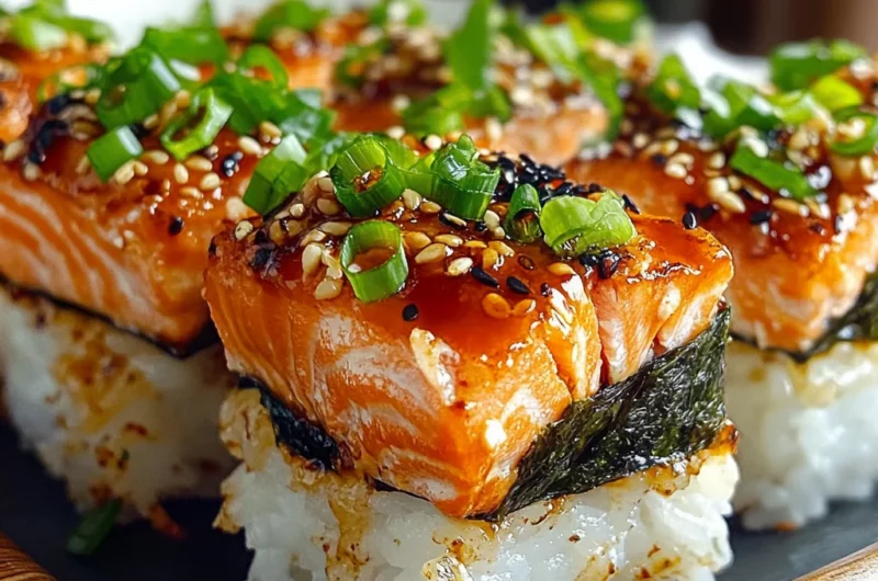 Spicy Salmon Sushi Bake Recipe