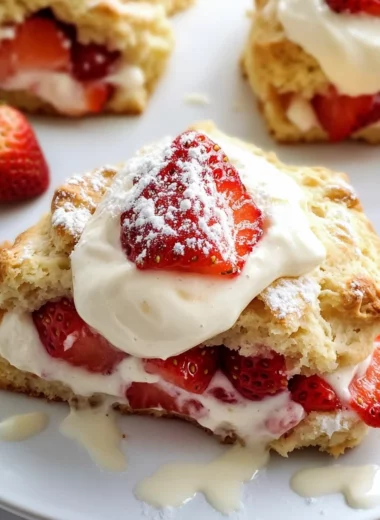 Strawberries and Cream Scones