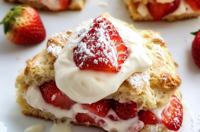 Strawberries and Cream Scones