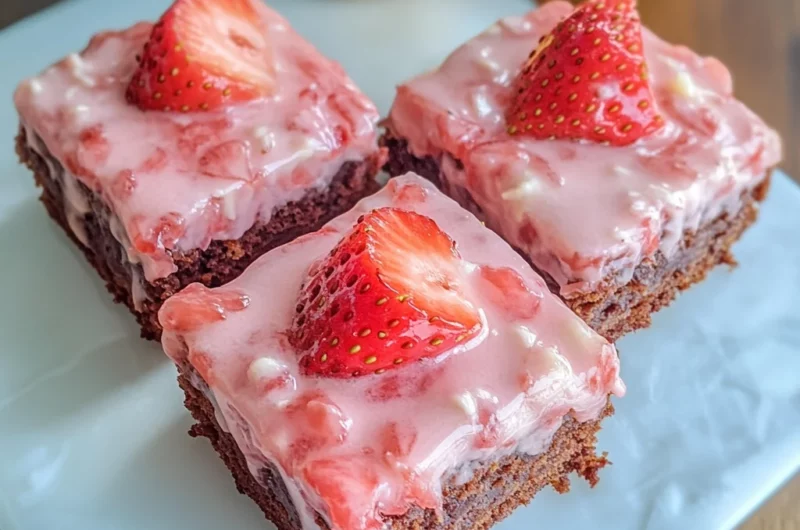 Strawberry Lemon Brownies