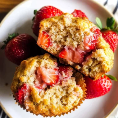 Strawberry Oatmeal Muffins