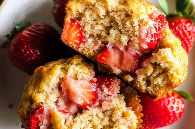 Strawberry Oatmeal Muffins