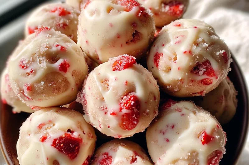 Strawberry Shortcake Energy Bites