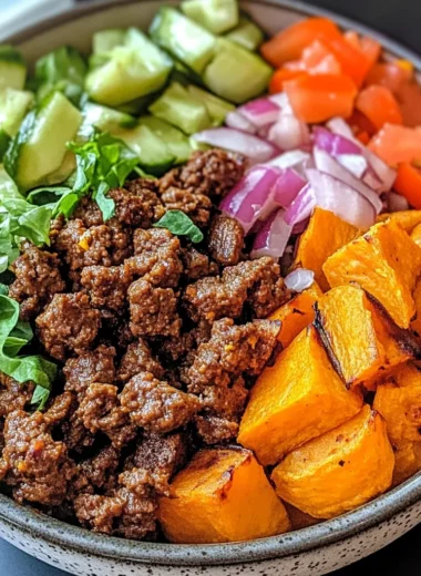 Sweet Potato Burger Bowl