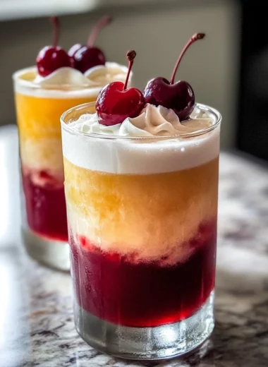 Tropical Cherry Rum Cocktail
