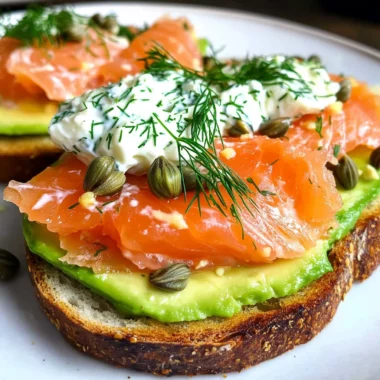 Avocado Toast with Smoked Salmon