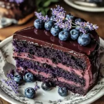 Blueberry Chocolate Lavender Dream Cake