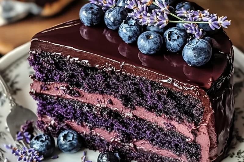 Blueberry Chocolate Lavender Dream Cake
