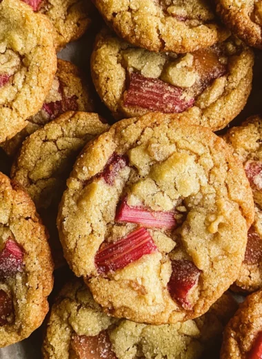Brown Sugar Rhubarb Cookies