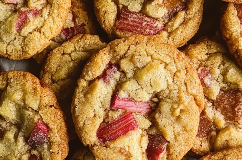 Brown Sugar Rhubarb Cookies