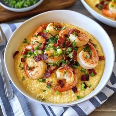 Cheesy Shrimp and Grits