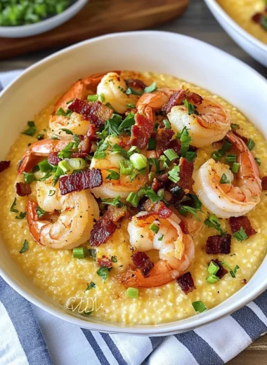 Cheesy Shrimp and Grits